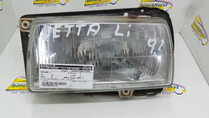 Headlight, left Volkswagen Golf